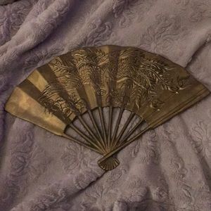 Vintage brass fan